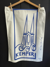 Charger l&#39;image dans la galerie, Torchon Cathédrale de Kemper - bleu