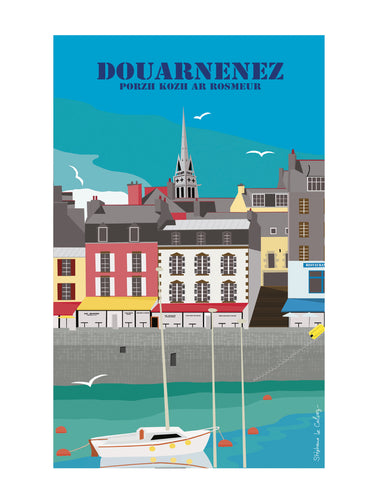 Affiche Port de Douarnenez