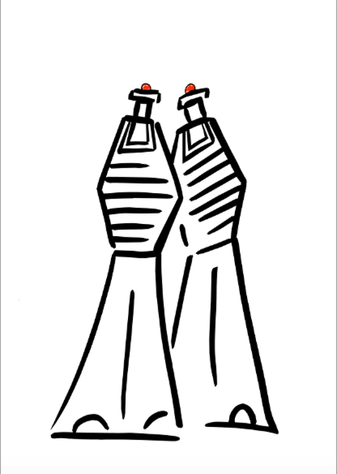 Affiche Duo Mousses en Pied